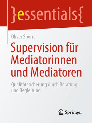 cover image of Supervision für Mediatorinnen und Mediatoren